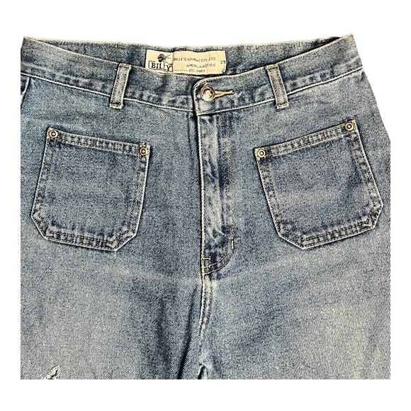 Billy Womens Jeans 29 x29.5 Vintage Retro Style Boot Cut Leg Casual Comfy - Picture 3 of 7